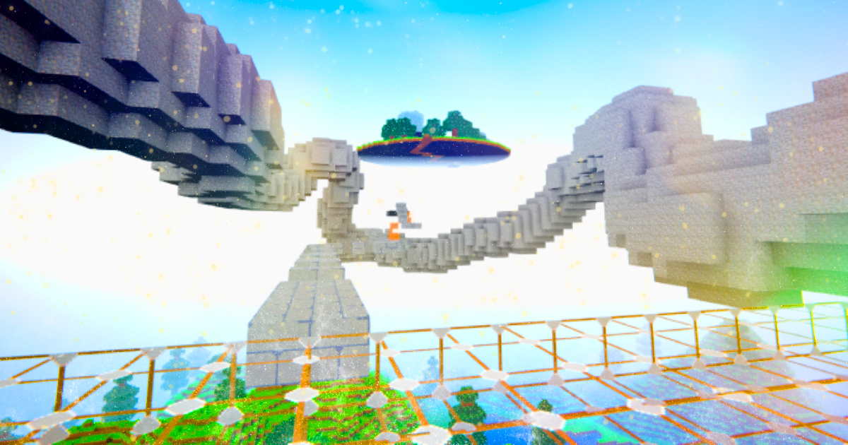 Parkour Blocky: Sprint în Skyline
